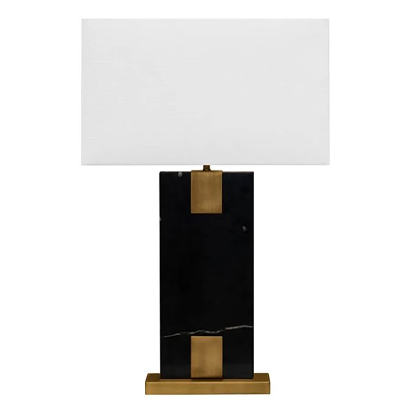 Nazare Marble Table Lamp - Black