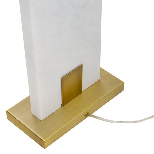 Nazare Marble Table Lamp - White