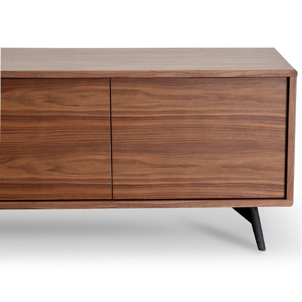 Nelson 2.4m Wooden TV Entertainment Unit - Walnut