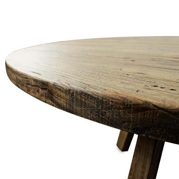 Nena Reclaimed 1.25m Round Wooden Dining Table