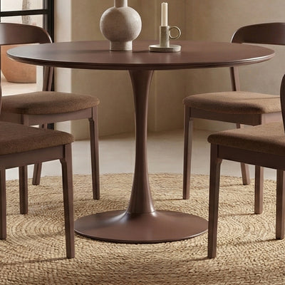 Neriah Round Dining Table - Plum