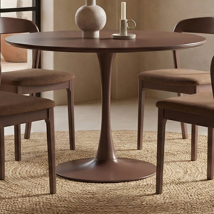 Neriah Round Dining Table - Plum