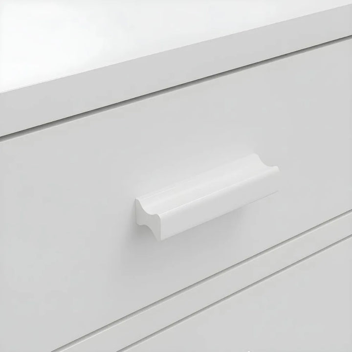 Nessa 2 Drawer Bedside Table - All White
