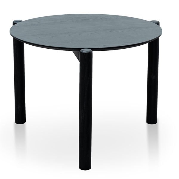 Nest Of Holloway Wooden Round Coffee Table - Black