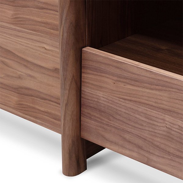 Sonnet Lowline 2.1m Wooden TV Entertainment Unit - Walnut