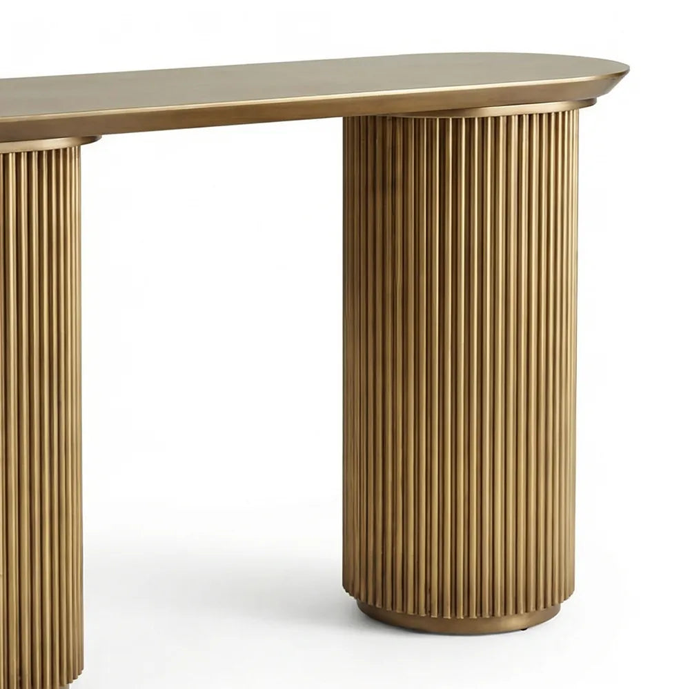 Nomad Console Table - Small Antique Gold