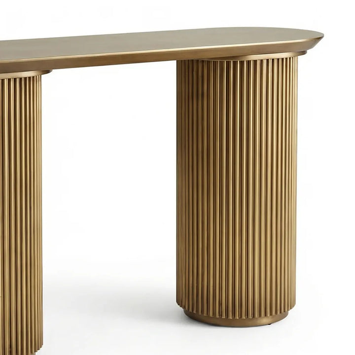 Nomad Console Table - Small Antique Gold