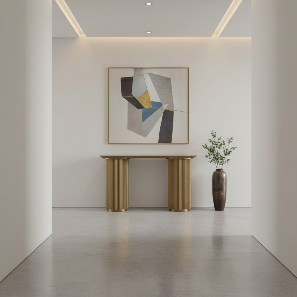 Nomad Console Table - Small Antique Gold