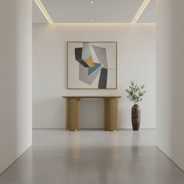 Nomad Console Table - Small Antique Gold