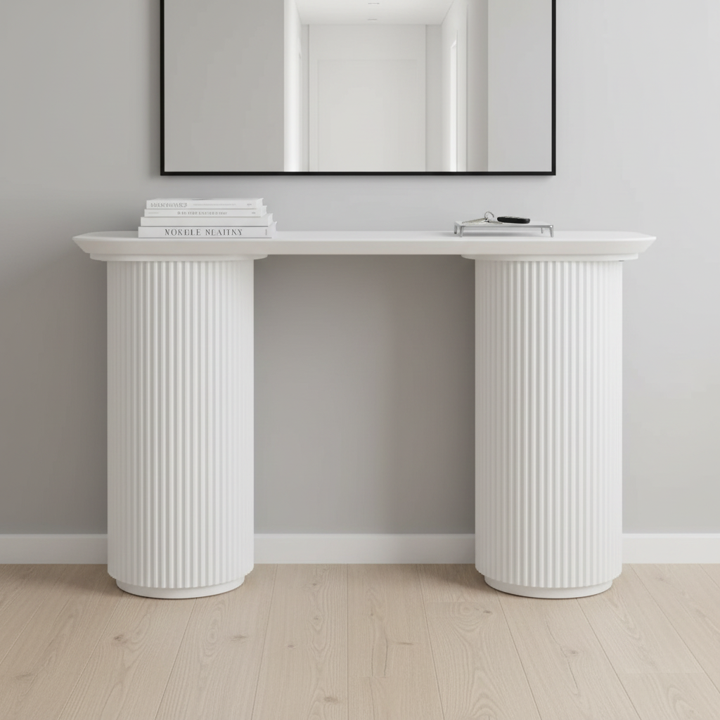 Nomad Console Table - Small White