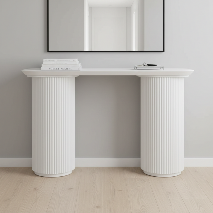 Nomad Console Table - Small White