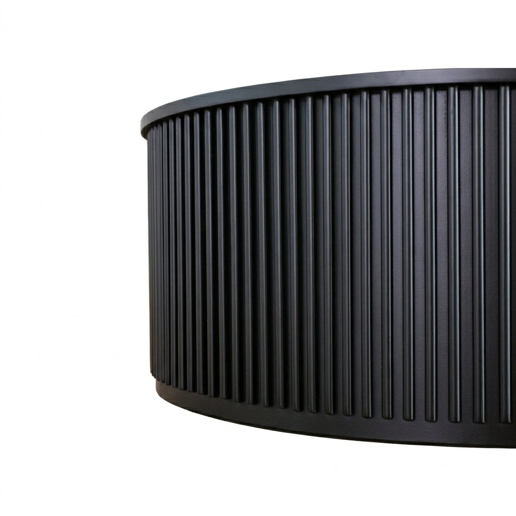 Nomad Round Coffee Table - Black