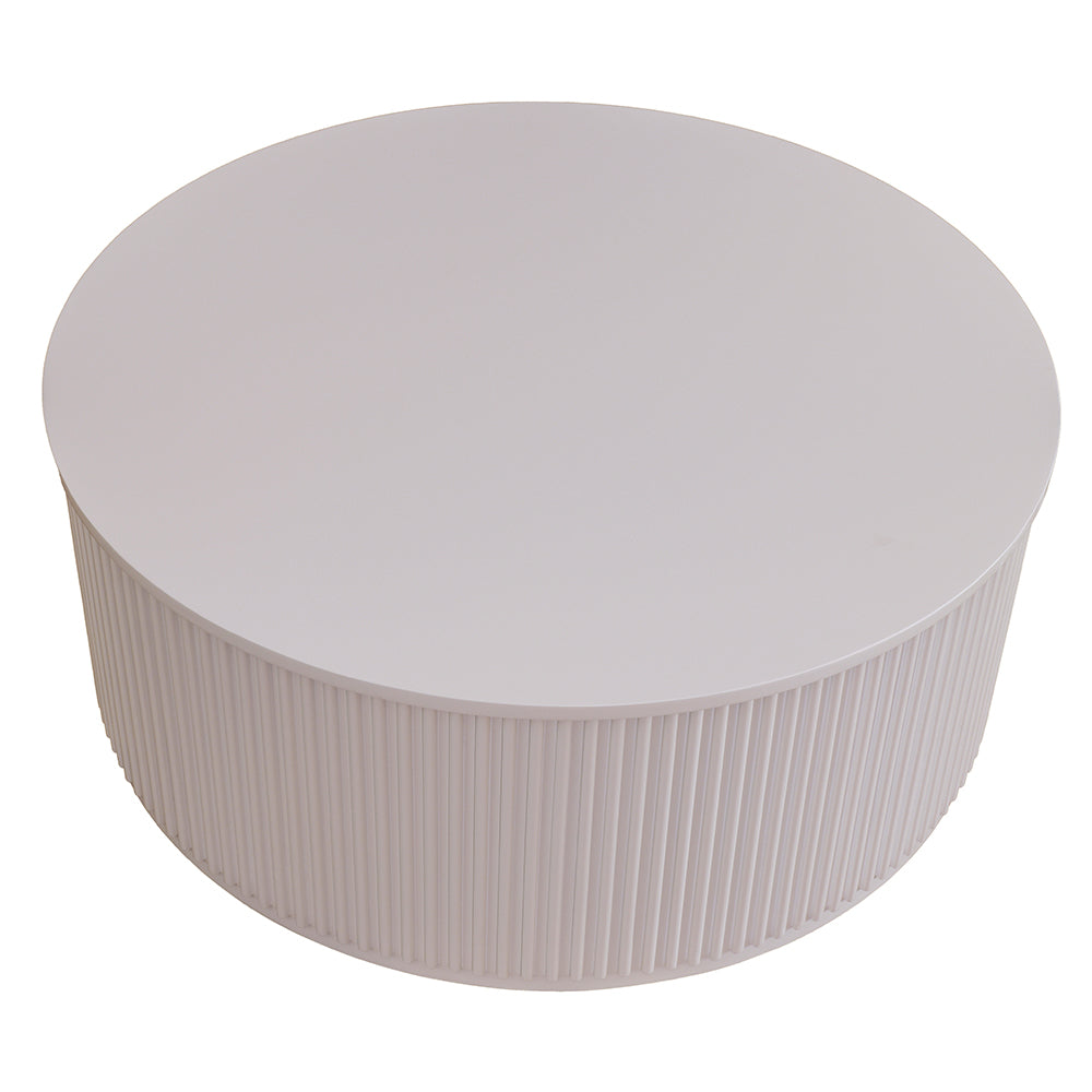 Nomad Round Coffee Table - White