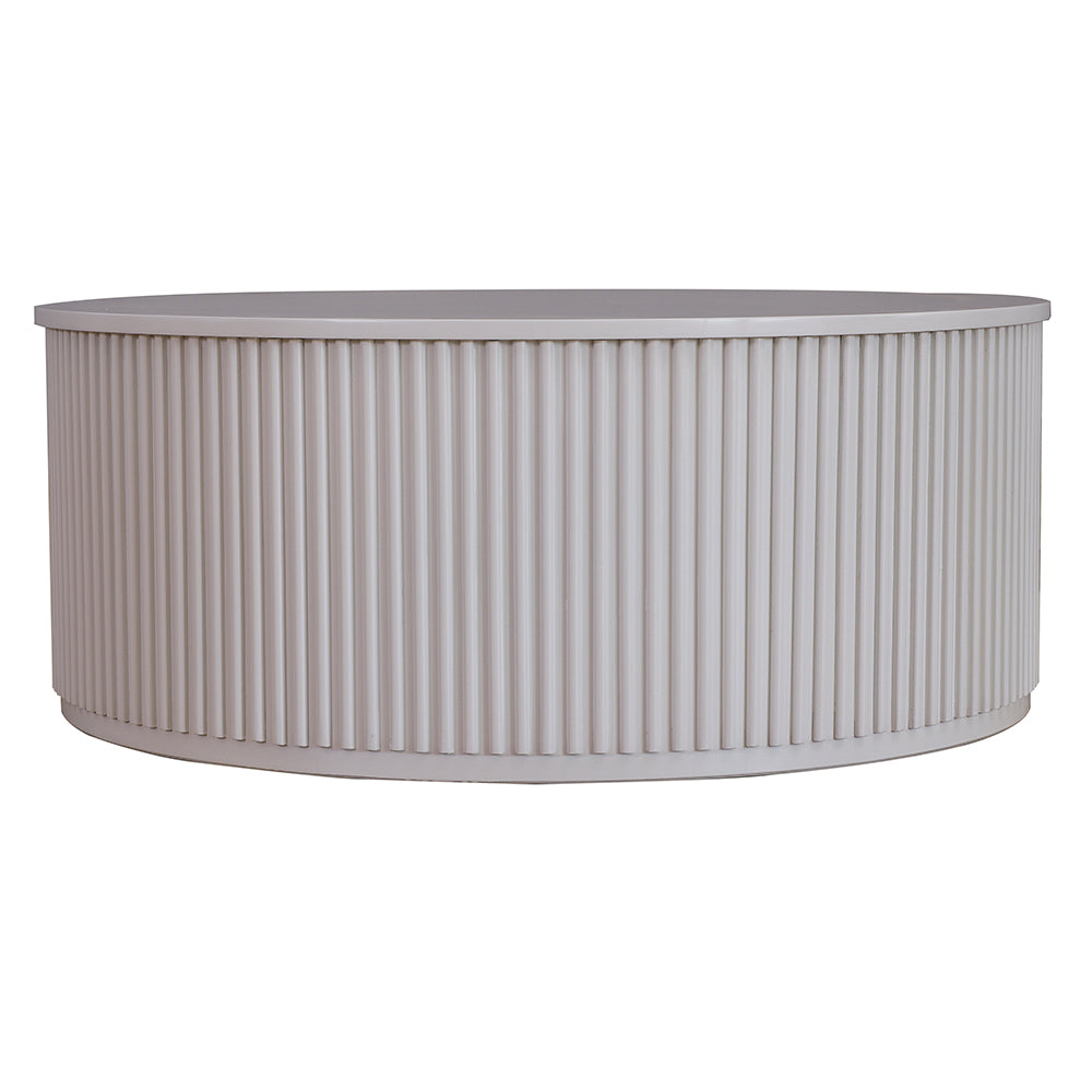 Nomad Round Coffee Table - White