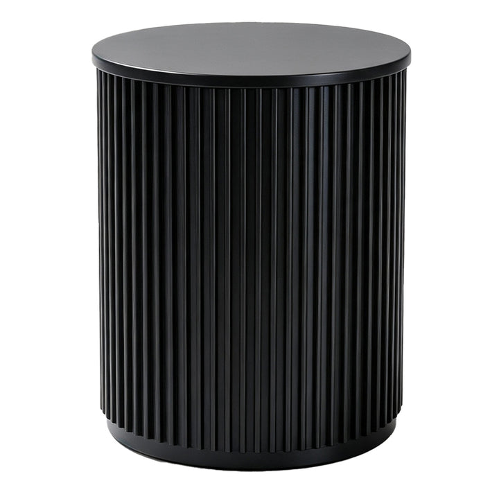 Nomad Round Side Table - Black