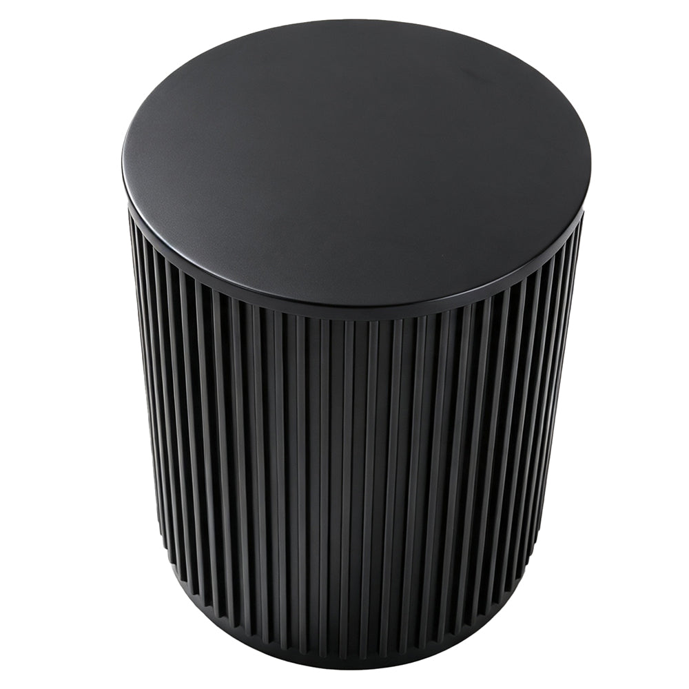 Nomad Round Side Table - Black