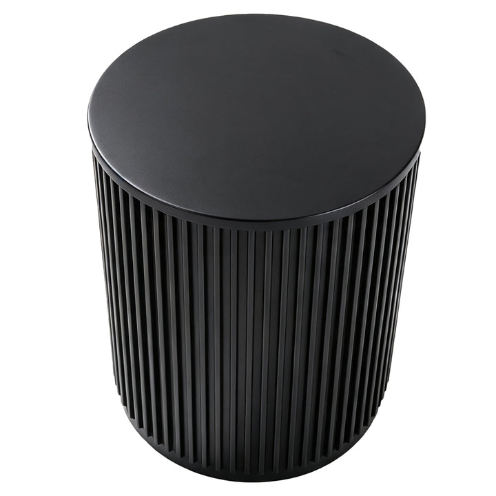 Nomad Round Side Table - Black