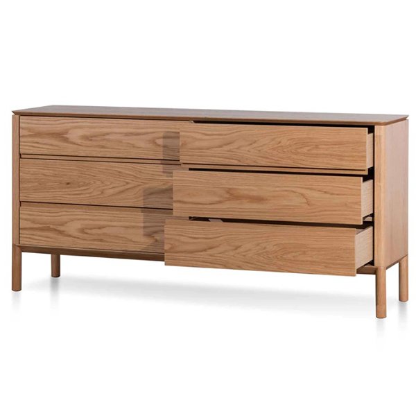 Norris 6 Drawers Wooden Chest - Natural