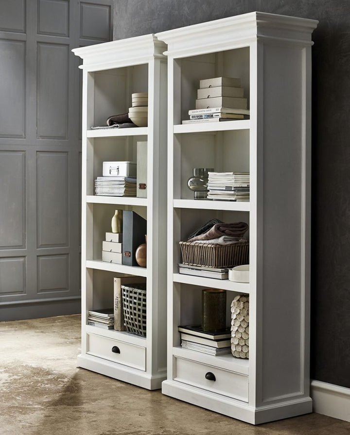 Halifax Solid Mahogany Bookcase with 1 Drawer