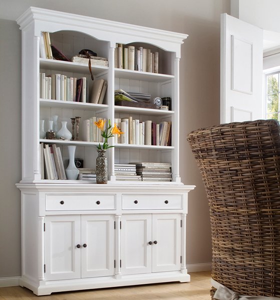 Provence Mahogany Timber Hutch Cabinet