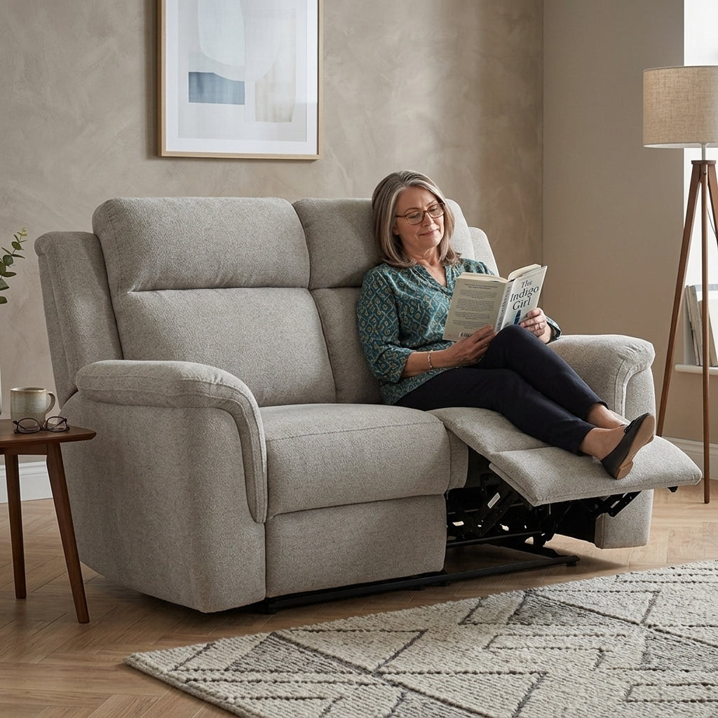 Nundle 2 Seater Fabric Recliner Sofa