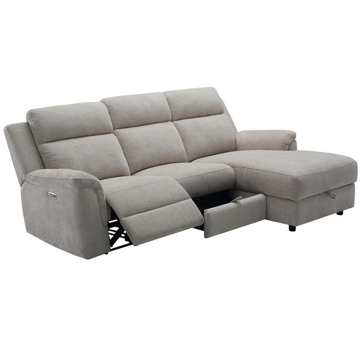 Nundle Fabric Recliner Sofa with Chaise