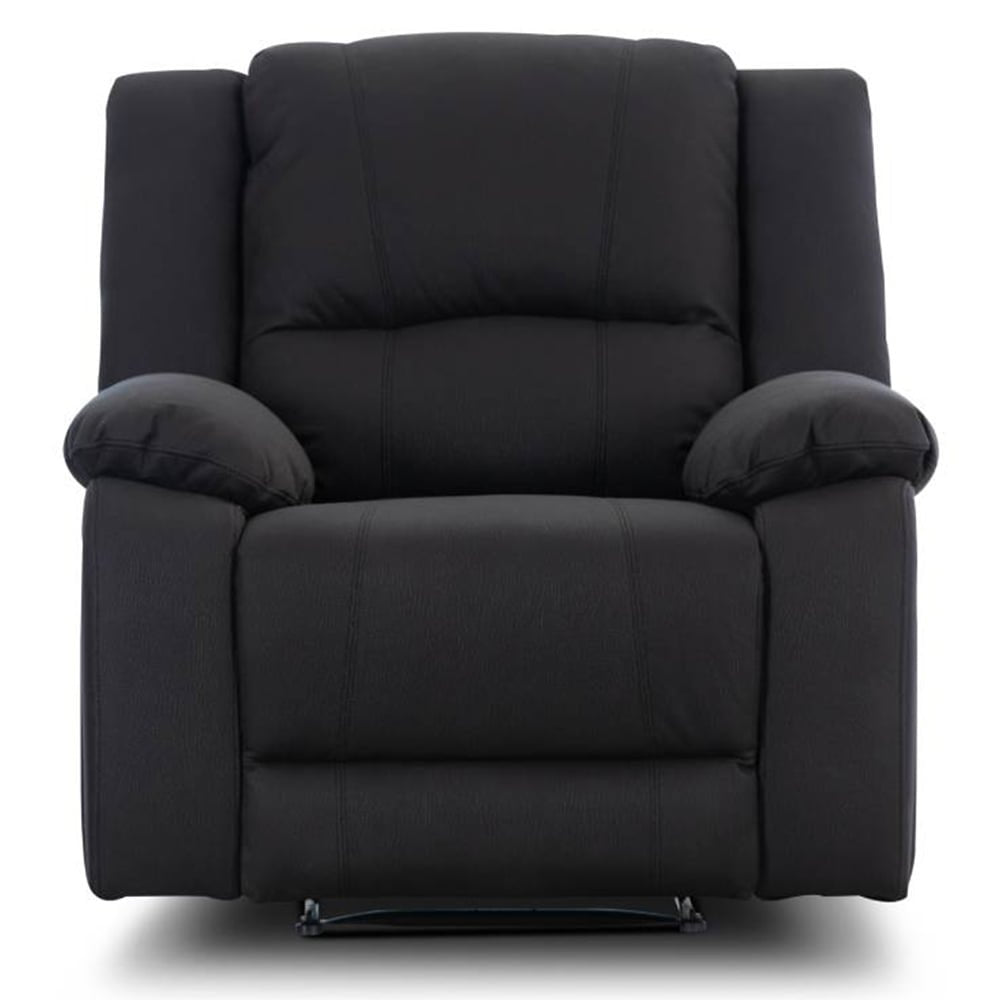 Oberon Rhino Fabric Electric Recliner Armchair - Jet