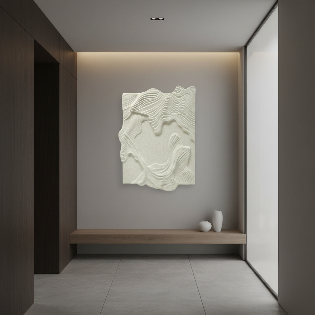 Ocean Ripple Carved Wall Art