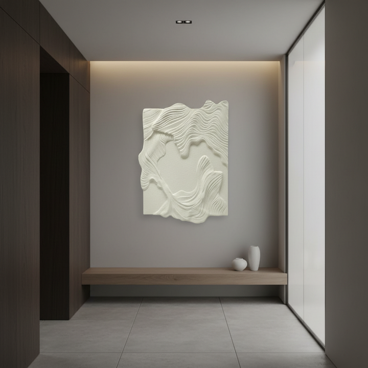 Ocean Ripple Carved Wall Art