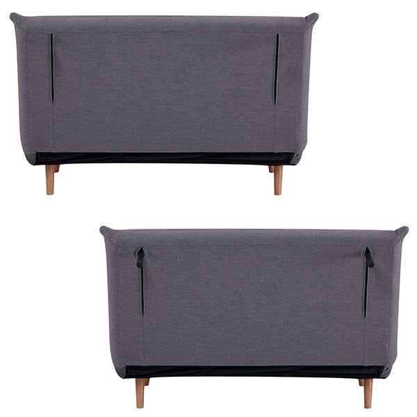 Victoria Dark Grey 2 Seater Sofa Bed