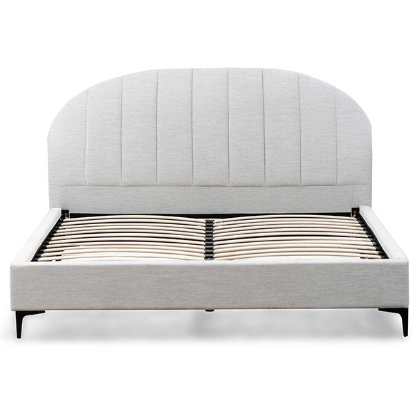 Olin Fabric Queen Bed - Pearl Grey
