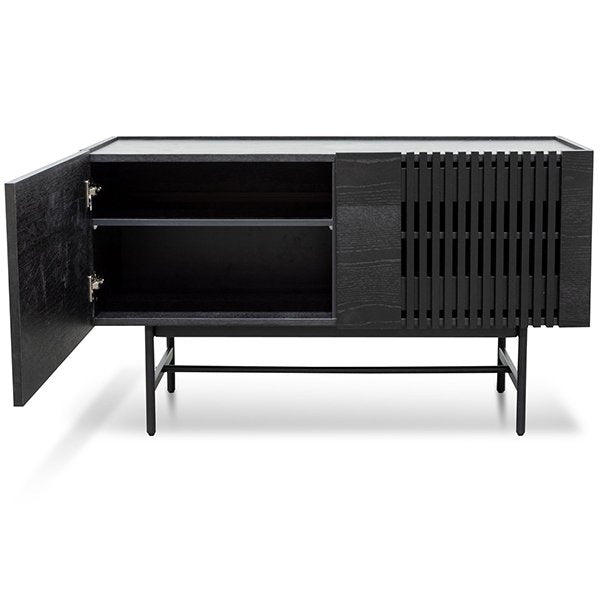 Onito 120cm Wooden Buffet Unit - Full Black