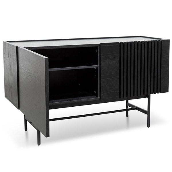 Onito 120cm Wooden Buffet Unit - Full Black