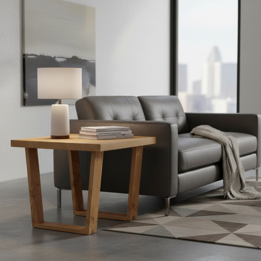 Oregon Elm Side Table