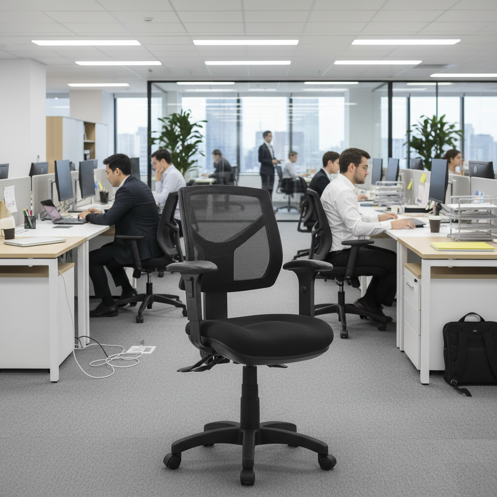 Oreo Medium Back Mesh Ergonomic Office Chair with Adjustable Arms