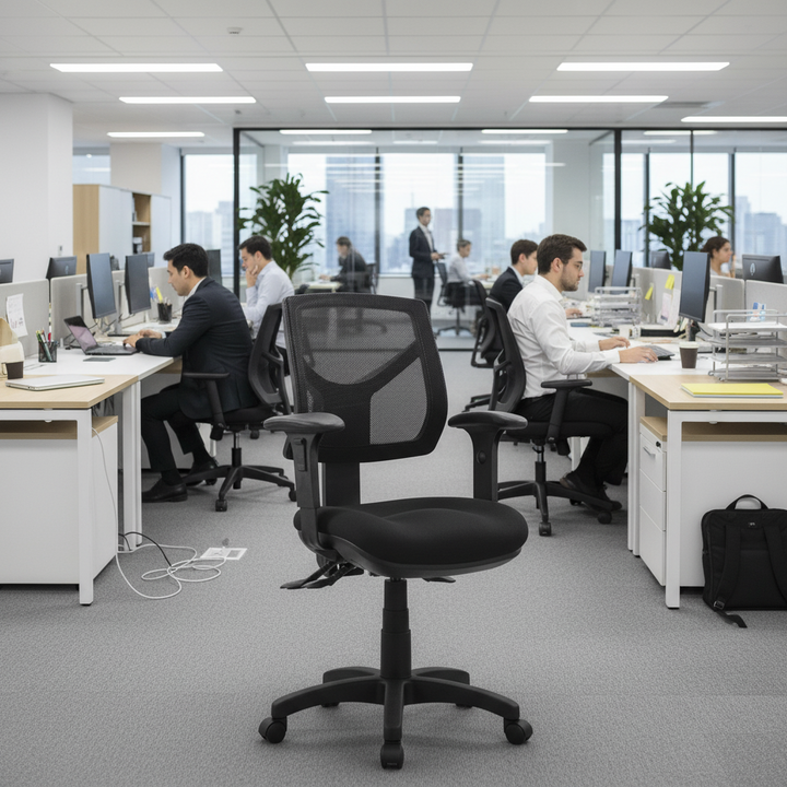 Oreo Medium Back Mesh Ergonomic Office Chair with Adjustable Arms