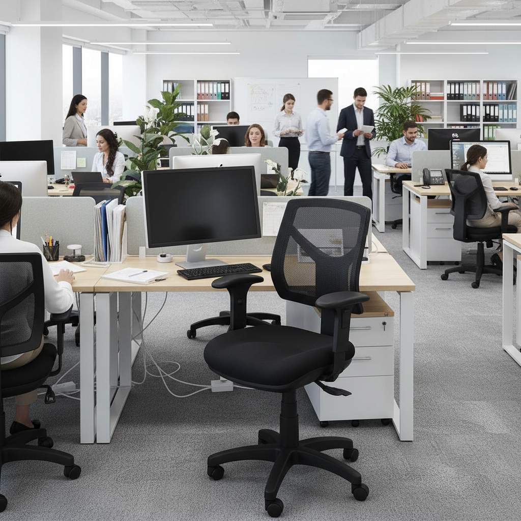 Oreo Medium Back Mesh Ergonomic Office Chair with Adjustable Arms