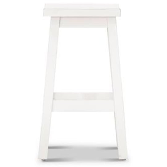 Buy the Stroud Wooden Bar Stool Distressed White Online in