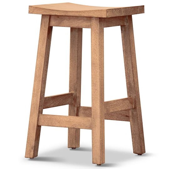 Dosave Wooden Bar Stool  - Honey Wash