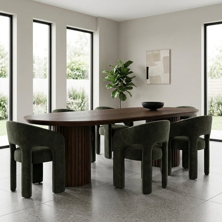 Oscar Dining Chair - Moss Velvet