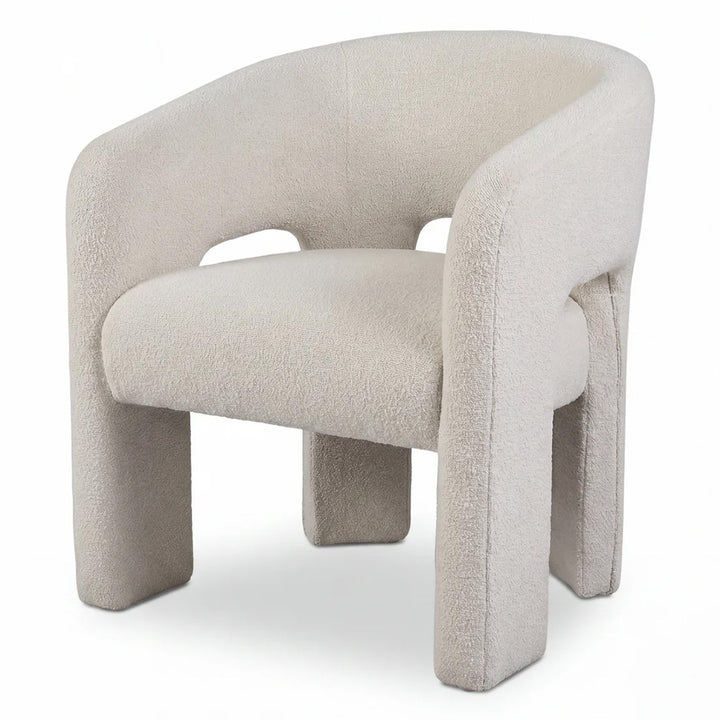 Oscar Dining Chair - White Boucle