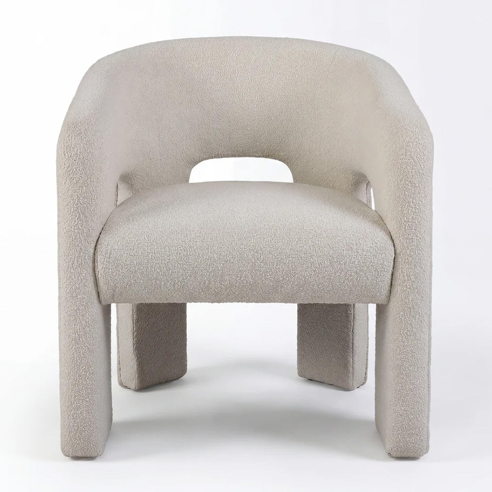 Oscar Dining Chair - White Boucle