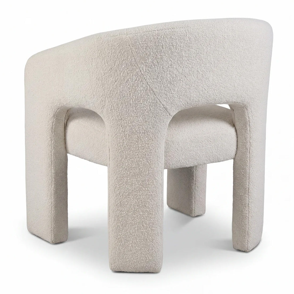 Oscar Dining Chair - White Boucle
