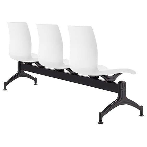 POD 3 Seater Beam Seat - White