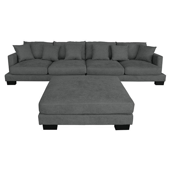 Palladino Fabric Seater Modular Lounge Suite - Light Grey