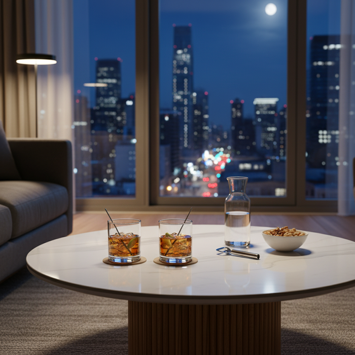 Anika Round Coffee Table