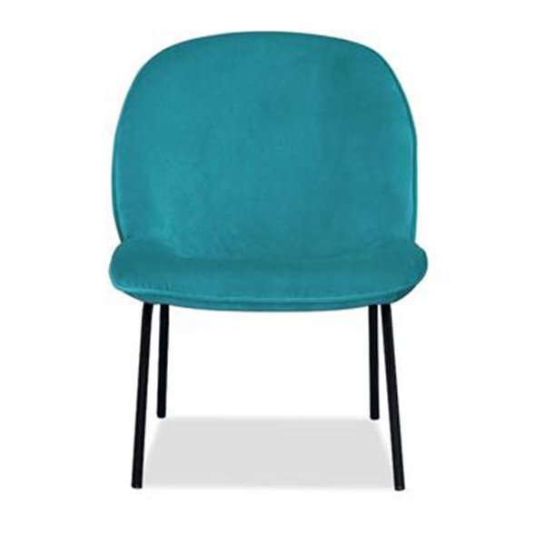 Park Lane Velvet Accent Chair - Peacock