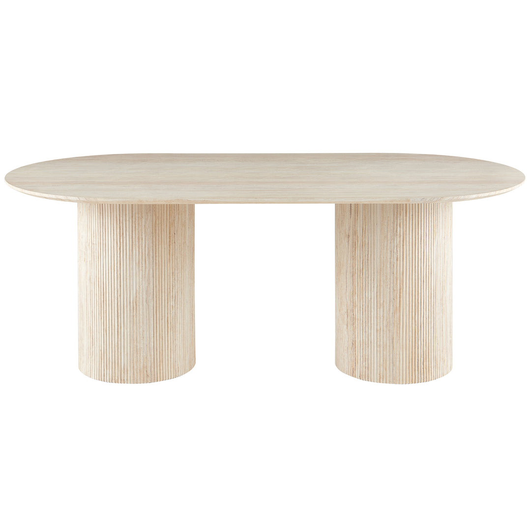 Paula Travertine-Look Dining Table