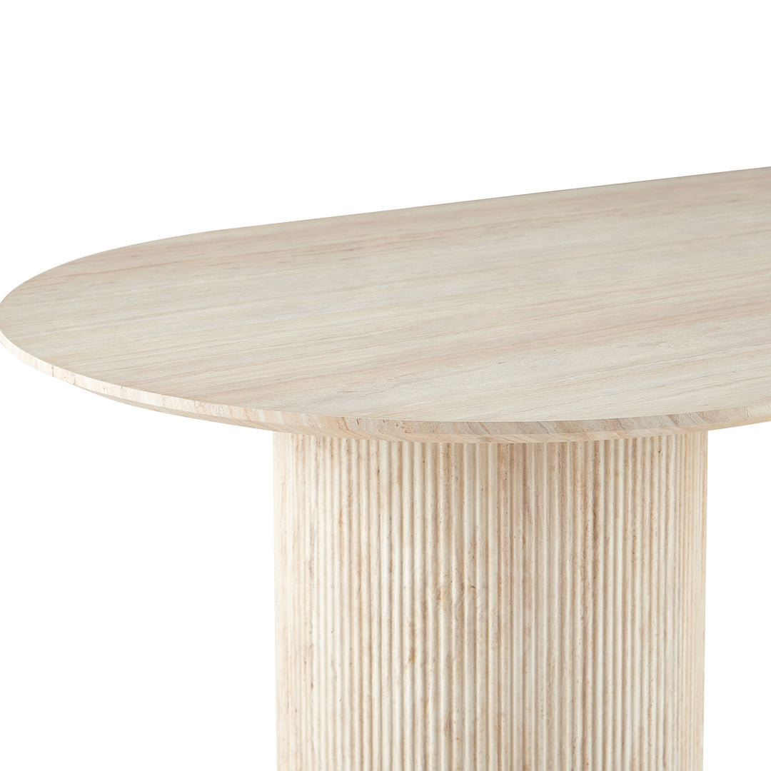 Paula Travertine-Look Dining Table