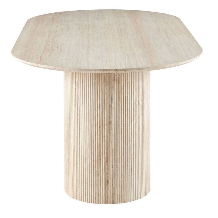 Paula Travertine-Look Dining Table